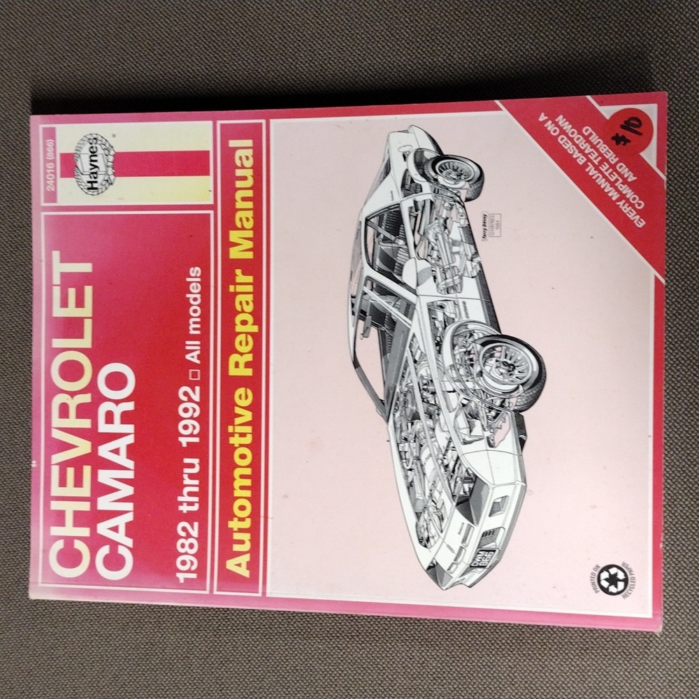 Haynes Chevy Camaro repair manual